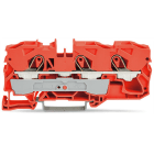 WAGO - 3-Leiter-Durchgangsklemme, 10mm², für Anwendungen Ex e II geeignet, orange