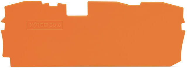WAGO - Abschluss- und Zwischenplatte, 1mm dick, orange