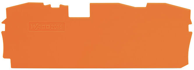 WAGO - Abschluss- und Zwischenplatte, 1mm dick, orange