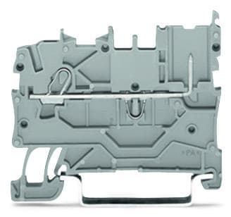 WAGO - 1-Leiter/1-Pin-Basisklemme, Tragschiene 35x15/35x7, 5, Push-in CAGE CLAMP®, blau