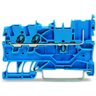 WAGO - 2-Leiter/1-Pin-Basisklemme, Tragschiene 35x15/35x7, 5, Push-in CAGE CLAMP®, blau