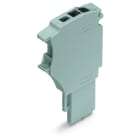 WAGO - 1-Leiter-Federleisten-Anfangsmodul, Push-in CAGE CLAMP®, 1,5mm², grau