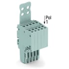 WAGO - 2-Leiter-Federleiste, Push-in CAGE CLAMP®, 1,5mm², grau