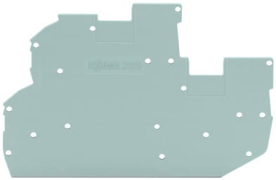 WAGO - Abschluss- und Zwischenplatte, 1mm dick, grau
