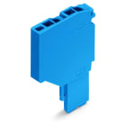 WAGO - 2-Leiter-Federleisten-Anfangsmodul, Push-in CAGE CLAMP®, 1,5mm², blau