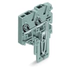 WAGO - 2-Leiter-Federleisten-Endmodul, Push-in CAGE CLAMP®, 1,5mm², grau