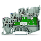 WAGO - 3-Leiter-Initiatorenklemme, LED gelb, für PNP-(plus-)schaltende Initiatoren, grau