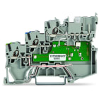 WAGO - 3-Leiter-Aktorenklemme, LED gelb, für PNP-(plus-)schaltende Aktoren, grau