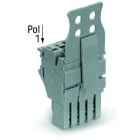 WAGO - 1-Leiter-Federleiste, Push-in CAGE CLAMP®, 4mm², grau