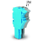 WAGO - 1-Leiter-Federleiste, Push-in CAGE CLAMP®, 4mm², grün-gelb/blau/grau