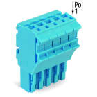 WAGO - 1-Leiter-Federleiste, Push-in CAGE CLAMP®, 4mm², blau