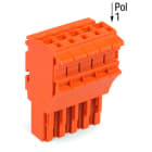 WAGO - 1-Leiter-Federleiste, Push-in CAGE CLAMP®, 4mm², orange