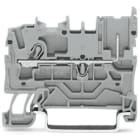 WAGO - 1-Leiter/1-Pin-Basisklemme, 2,5mm², für Tragschiene 35x15 und 35x7, 5, grau