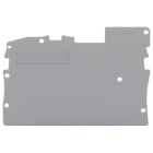 WAGO - Abschluss- und Zwischenplatte, 1mm dick, grau