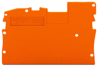 WAGO - Abschluss- und Zwischenplatte, 1mm dick, orange