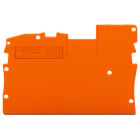 WAGO - Abschluss- und Zwischenplatte, 1mm dick, orange