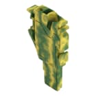 WAGO - 1-Leiter-Federleisten-Anfangsmodul, Push-in CAGE CLAMP®, 4mm², grün-gelb