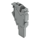 WAGO - 1-Leiter-Federleisten-Endmodul, Push-in CAGE CLAMP®, 4mm², grau