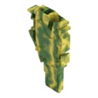 WAGO - 1-Leiter-Federleisten-Endmodul, Push-in CAGE CLAMP®, 4mm², grün-gelb