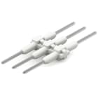 WAGO - Verbindungselement, Rastermaß 3mm, 3-polig, weiß