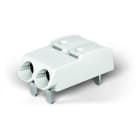 WAGO - THR-Leiterplattenklemme, Drücker, 0,75mm², weiß