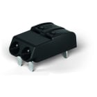 WAGO - THR-Leiterplattenklemme, Drücker, 0,75mm², schwarz