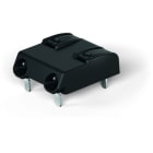 WAGO - THR-Leiterplattenklemme, Drücker, 0,75mm², schwarz