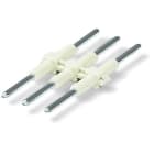 WAGO - Verbindungselement, Rastermaß 4mm, 3-polig, weiß