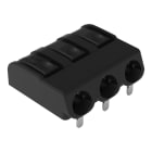 WAGO - THR-Leiterplattenklemme, Drücker, 1,5mm², schwarz