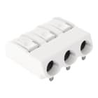 WAGO - THR-Leiterplattenklemme, Drücker, 1,5mm², weiß