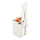 WAGO - 1-Leiter-Federleiste, Drücker, Push-in CAGE CLAMP®, lichtgrau