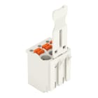 WAGO - 1-Leiter-Federleiste, Drücker, Push-in CAGE CLAMP®, lichtgrau