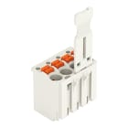 WAGO - 1-Leiter-Federleiste, Drücker, Push-in CAGE CLAMP®, lichtgrau