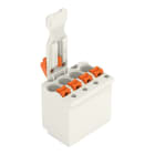 WAGO - 1-Leiter-Federleiste, Drücker, Push-in CAGE CLAMP®, lichtgrau