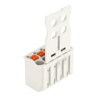 WAGO - 1-Leiter-Federleiste, Drücker, Push-in CAGE CLAMP®, lichtgrau
