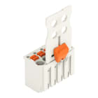 WAGO - 1-Leiter-Federleiste, Drücker, Push-in CAGE CLAMP®, lichtgrau