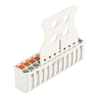 WAGO - 1-Leiter-Federleiste, Drücker, Push-in CAGE CLAMP®, lichtgrau