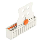 WAGO - 1-Leiter-Federleiste, Drücker, Push-in CAGE CLAMP®, lichtgrau