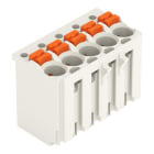 WAGO - 1-Leiter-Federleiste, Drücker, Push-in CAGE CLAMP®, lichtgrau