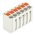WAGO - 1-Leiter-Federleiste, Drücker, Push-in CAGE CLAMP®, lichtgrau