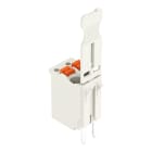 WAGO - 1-Leiter-THT-Federleiste, gerade, Drücker, Push-in CAGE CLAMP®, lichtgrau