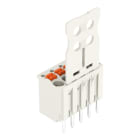 WAGO - 1-Leiter-THT-Federleiste, gerade, Drücker, Push-in CAGE CLAMP®, lichtgrau