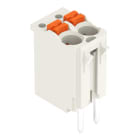 WAGO - 1-Leiter-THR-Federleiste, gerade,Drücker,Push-in CAGE CLAMP®,lichtgrau