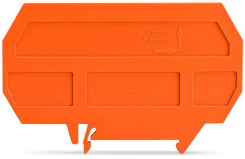 WAGO - Trennwand Ex e/Ex i, 3mm dick, 90mm breit, orange