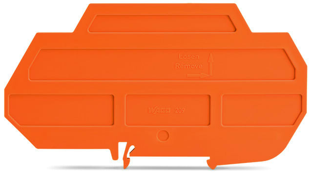 WAGO - Trennwand Ex e/Ex i, 3mm dick, 125,5mm breit, orange