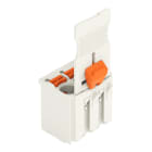 WAGO - 1-Leiter-Federleiste, Drücker, Push-in CAGE CLAMP®, lichtgrau