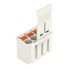 WAGO - 1-Leiter-Federleiste, Drücker, Push-in CAGE CLAMP®, lichtgrau
