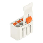 WAGO - 1-Leiter-Federleiste, Drücker, Push-in CAGE CLAMP®, lichtgrau