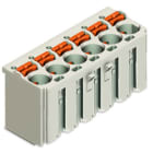 WAGO - 1-Leiter-Federleiste, Drücker, Push-in CAGE CLAMP®, lichtgrau