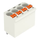 WAGO - 1-Leiter-THR-Federleiste, gerade,Drücker,Push-in CAGE CLAMP®,lichtgrau